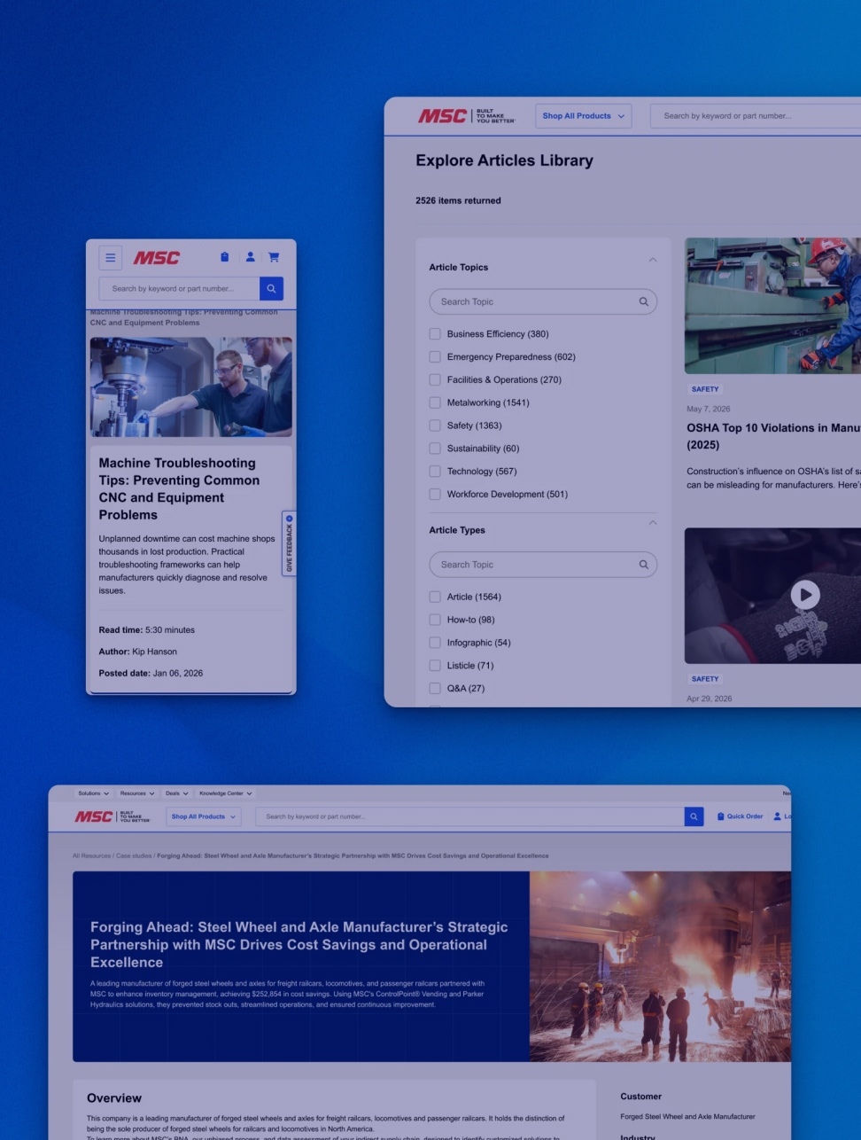 How MSC transformed content to a scalable growth driver